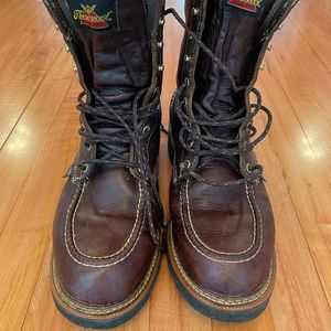 Thorogood Waterproof 8”- 814-4141 - Size 10 M Moc-Toe Vintage
